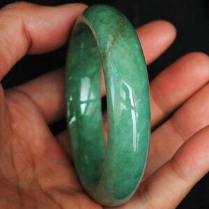 100% Natural Perfect Grade A Green Purple Jadeite Jade Bangle